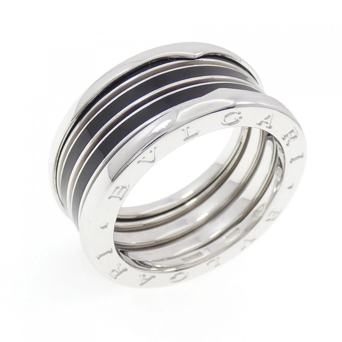 BVLGARI B.ZERO1 RING: Bvlgari B.zero1 Ring Brand: BVLGARI Type: Bulgari Ring Material: 750 white gold, Main Stone/Creation Resin Color: white gold Size: US12.25 Accessories: None Accessories Notice: When purcha