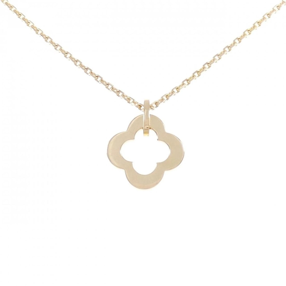 VAN CLEEF & ARPELS BYZANTINE ALHAMBRA NECKLACE: Van Cleef & Arpels Byzantine Alhambra Necklace Brand: Van Cleef & Arpels Type: Van Cleef & Arpels Necklace Material: 750 Pink Gold, Color: Pink Gold Size: 37?42cmActual Size Pendant length approx. x w