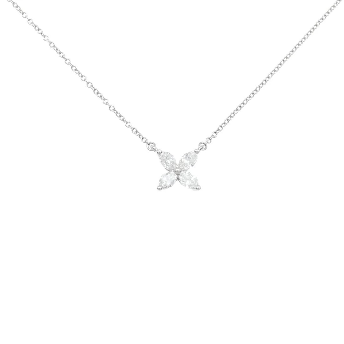 TIFFANY&CO. VICTORIA SMALL NECKLACE: TIFFANY&Co. Victoria Small Necklace Brand: TIFFANY&Co. Type: TIFFANY&Co. Necklace Material: Platinum950, Main Stone/Creation Natural Color: none Size: 41cm,Actual Size Pendant length approx. x width
