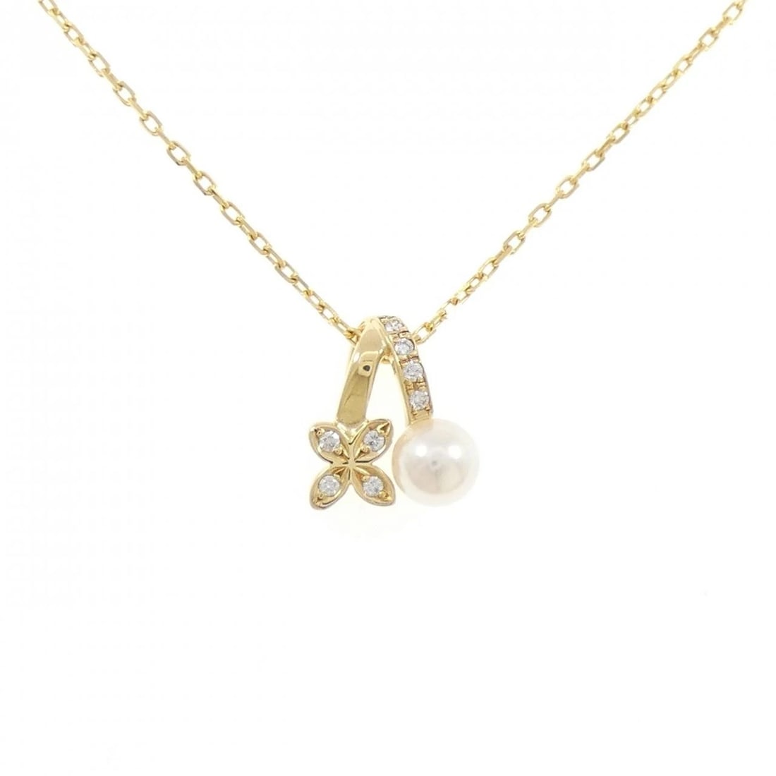 MIKIMOTO AKOYA PEARL NECKLACE: Mikimoto Akoya Pearl Necklace Brand: MIKIMOTO Type: Mikimoto Necklace Material: K18 yellow gold, Main Stone/Creation Akoya Pearl Color: yellow gold Size: 40cm,Actual Size Pendant length approx. x