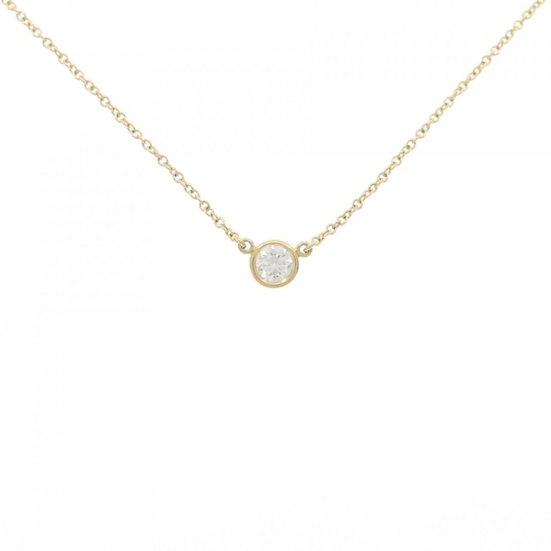 TIFFANY & CO. BY THE YARD NECKLACE: TIFFANY & Co. By the Yard Necklace Brand: TIFFANY&Co. Type: TIFFANY&Co. Necklace Material: 750 yellow gold, Main Stone/Creation Natural Color: yellow gold Size: 41cm,Actual Size Diameteraround: 4.9mm
