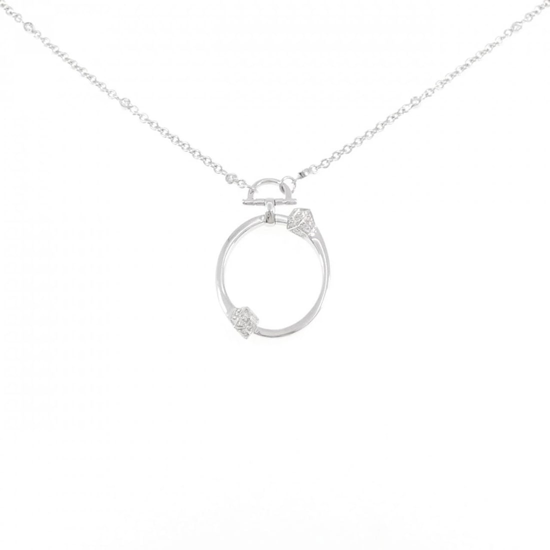 GUCCI CHIODO NECKLACE: Gucci Chiodo Necklace Brand: GUCCI Type: Gucci Necklace Material: 750 white gold, Main Stone/Creation Natural Color: white gold Size: 44cm,Actual Size Pendant length approx. x width approx.: