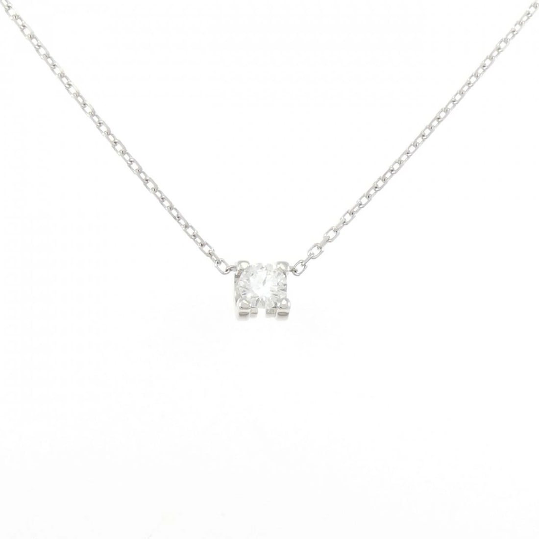 CARTIER C DE CARTIER NECKLACE: Cartier C de Cartier Necklace Brand: CARTIER Type: Cartier Necklace Material: 750 white gold, Main Stone/Creation Natural Color: white gold Size: 42?45cm,Actual Size Pendant length approx. x width