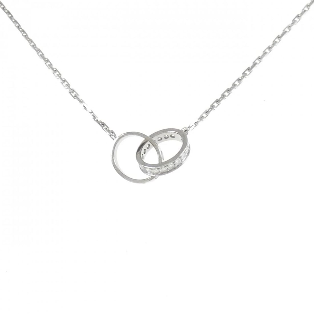 CARTIER BABY LOVE NECKLACE: Cartier Baby Love Necklace Brand: CARTIER Type: Cartier Necklace Material: 750 white gold, Main Stone/Creation Natural Color: white gold Size: 43cm,Actual Size Max width approx.: 9.8mm Chain maximum