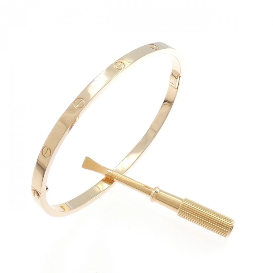 CARTIER LOVE BRACELET SMALL: Cartier Love Bracelet Small Brand: CARTIER Type: Cartier Bracelets Material: 750 Pink Gold, Color: Pink Gold Size: 16.5cm Accessories: None Accessories Notice: When purchasing pre-owned goods, please