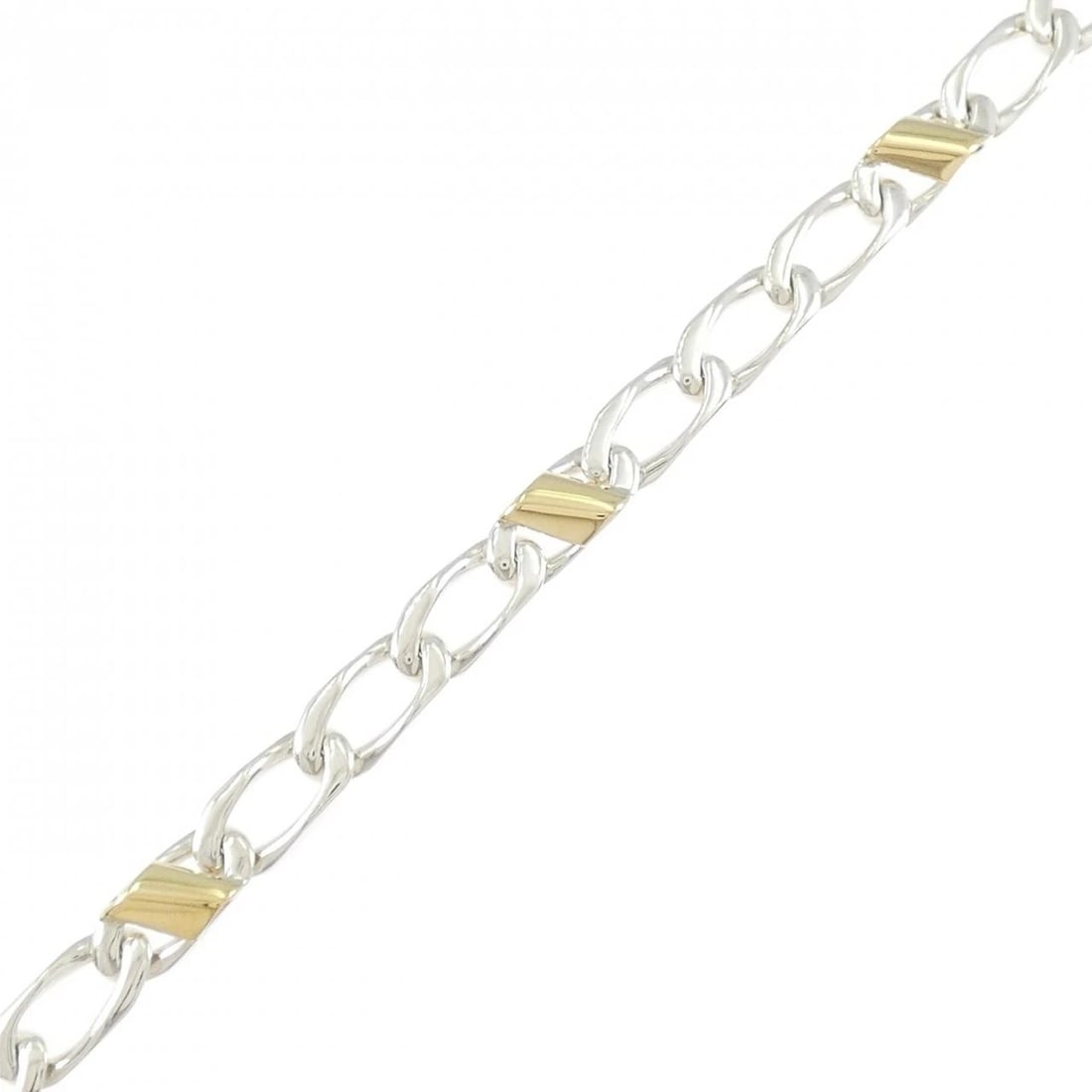 TIFFANY & CO. 925/750YG BRACELET: TIFFANY & Co. 925/750YG Bracelet Brand: TIFFANY&Co. Type: TIFFANY & Co. Bracelet Material: 925Silver/750Yellow Gold, Color: none Size: 19cm,Actual Size Max width approx: 5.4mm Accessories: None