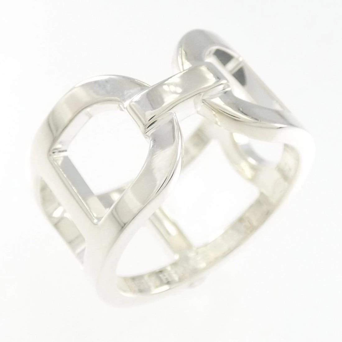 HERMES EVER CHAINE D'ANCRE RING: Hermes Ever Chaine d'Ancre Ring Brand: HERMES Type: Hermes Ring Material: 925Silver, Color: none Size: US6 1/4 Accessories: None Accessories Notice: When purchasing pre-owned goods, please refer to