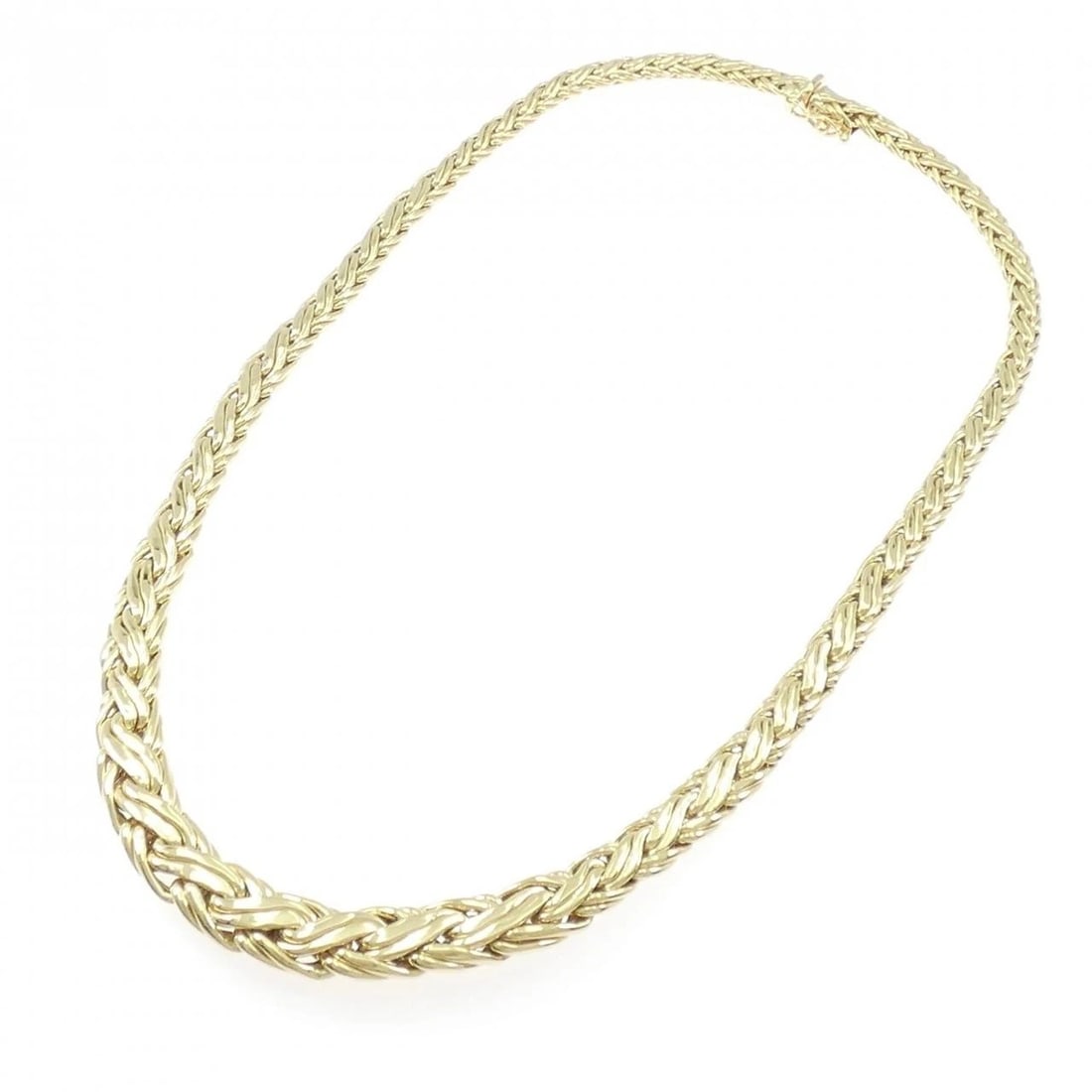 TIFFANY&CO. 750YG NECKLACE: TIFFANY&Co. 750YG Necklace Brand: TIFFANY&Co. Type: TIFFANY&Co. Necklace Material: 750 yellow gold, Color: yellow gold Size: 41cm,Actual Size Max width approx: 9.5mm Accessories: None Accessories