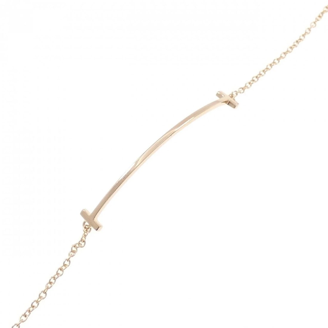 TIFFANY & CO. T SMILE BRACELET: TIFFANY & Co. T Smile Bracelet Brand: TIFFANY&Co. Type: TIFFANY & Co. Bracelet Material: 750 Pink Gold, Color: Pink Gold Size: 16.5cm,Actual Size Max width approx: 5.5mm Accessories: None Accessories