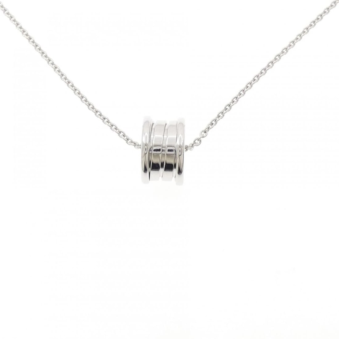 BVLGARI B.ZERO1 NECKLACE: Bvlgari B.zero1 Necklace Brand: BVLGARI Type: Bulgari Necklace Material: 750 white gold, Color: white gold Size: 41cm,Actual Size Pendant length approx. x width approx.: 14.7mmx8.4mm Chain maximum