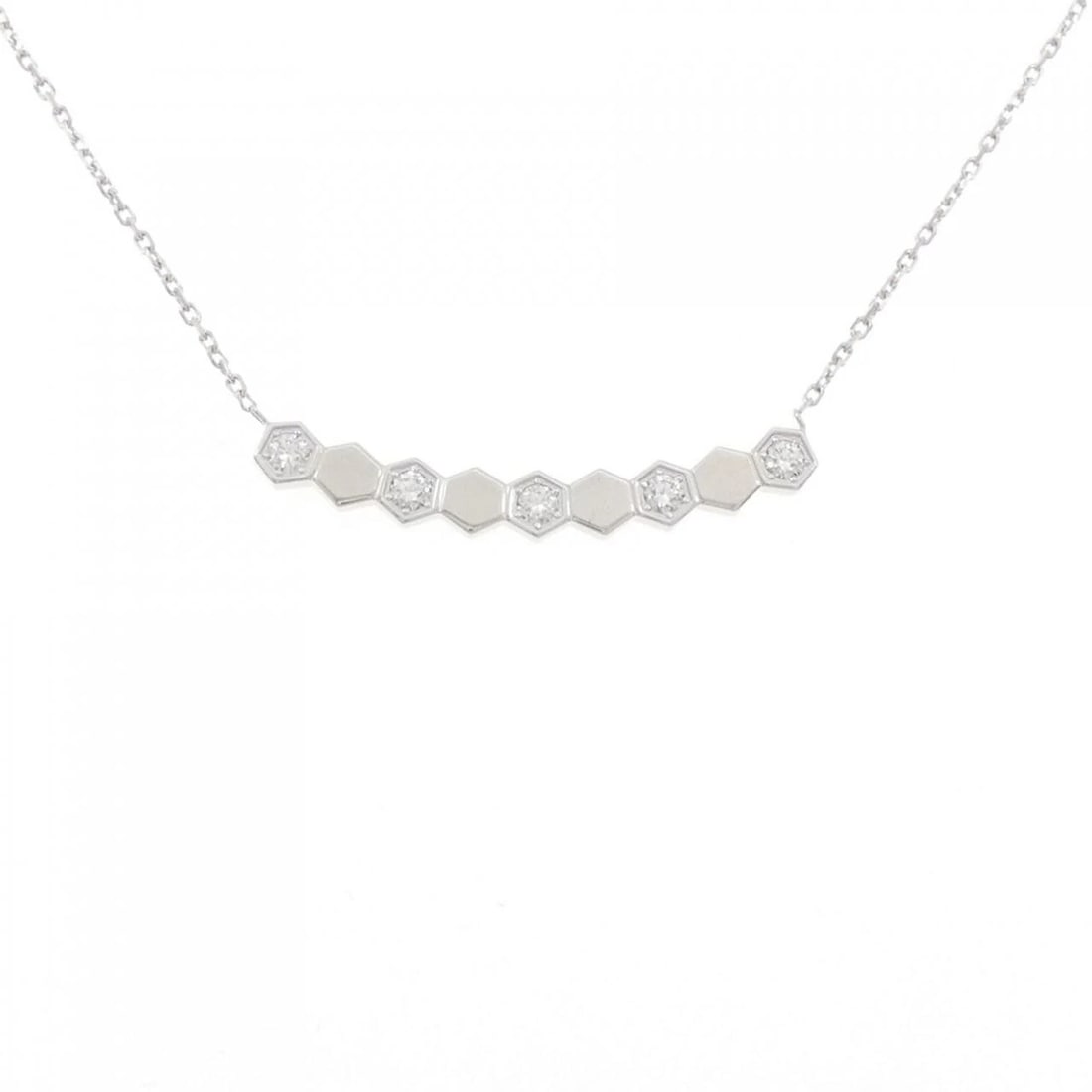 CHAUMET BE MY LOVE NECKLACE: Chaumet Be My Love Necklace Brand: Chaumet Type: Chaumet Necklace Material: 750 white gold, Color: white gold Size: 40-44cm,Actual Size Pendant length approx. x width approx.: 3.8mmx30.2mm Chain maxim