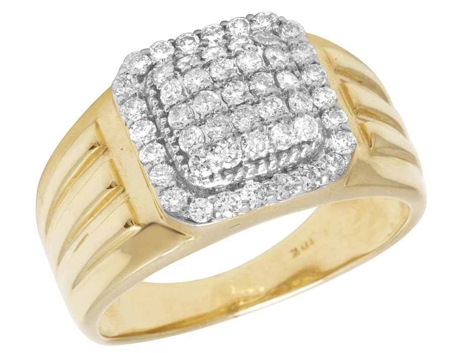 10K YELLOW GOLD PUFF SQUARE DIAMOND PINKY RING: 10K Yellow Gold Puff Square Diamond Pinky Ring Brand: None Type: Ring Material: 10K Yellow Gold, Main Stone/Creation Natural Color: Yellow Gold Size: 10 US Accessories: None Accessories No