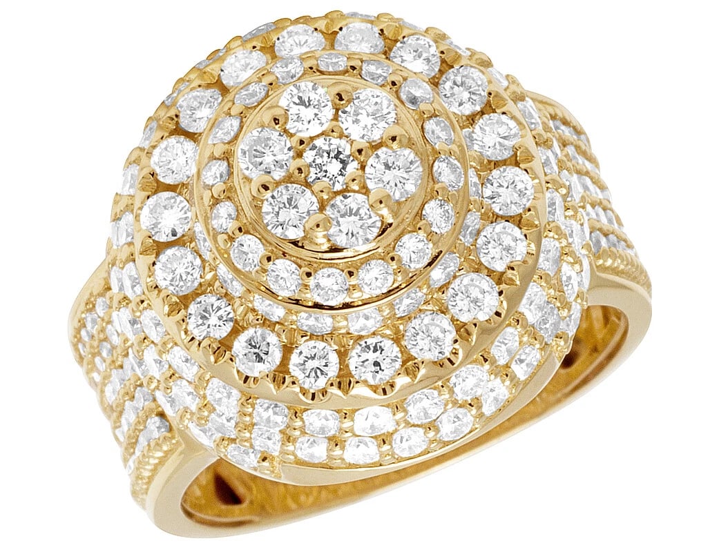 14K YELLOW GOLD LOLLIPOP DOME ROUND DIAMOND PINKY RING: 14K Yellow Gold Lollipop Dome Round Diamond Pinky Ring Brand: None Type: Ring Material: 14K Yellow Gold, Main Stone/Creation Natural Color: Yellow Gold Size: 10 US Accessories: None Access