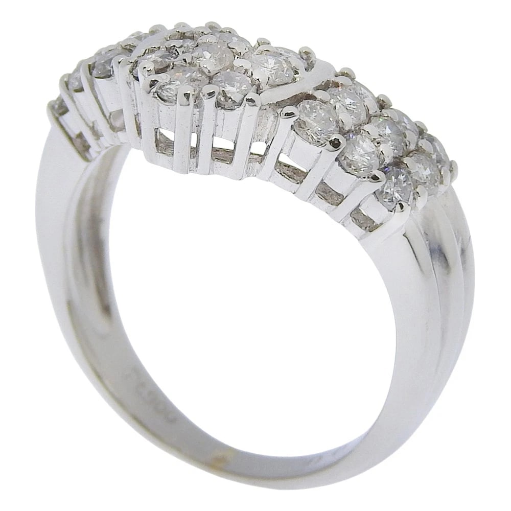 V CHARACTER RING PT900PLATINUM - 2