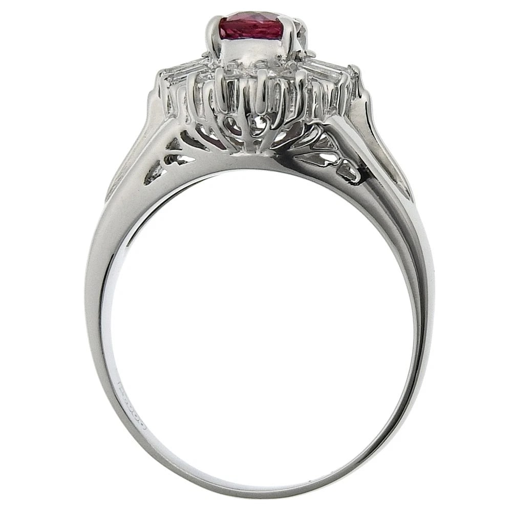 RING PT900PLATINUM/RUB - 2