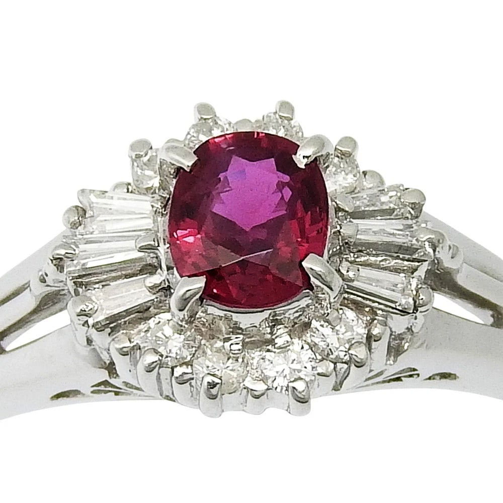 RING PT900PLATINUM/RUB - 3