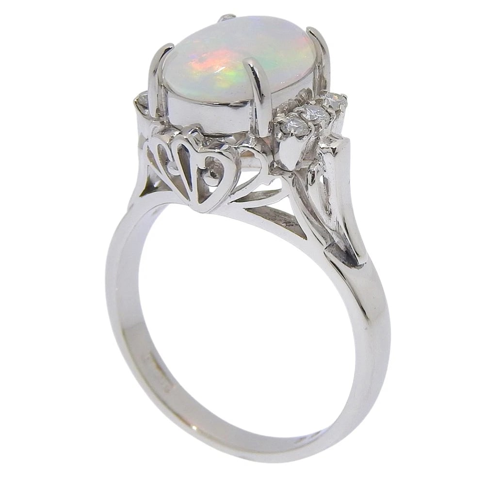 RING PT900PLATINUM/OPAL - 2