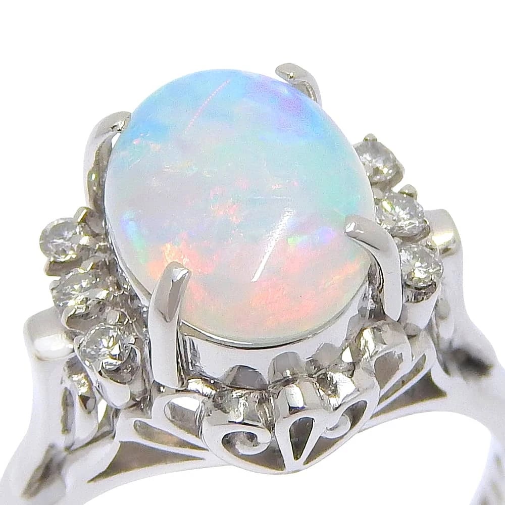 RING PT900PLATINUM/OPAL - 3