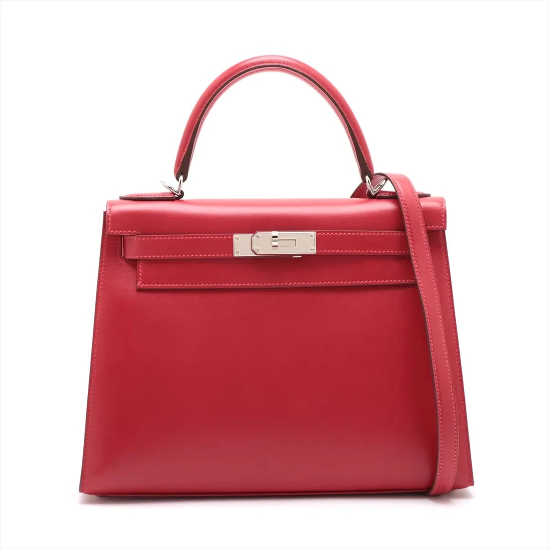HERMES KELLY 28 SERIE VEAU TADELAKT ROUGE: Hermes Kelly 28 Serie Veau Tadelakt Rouge Brand: Hermès Type: Hand bag Material: Veau Tadelakt Color: Rouge casaque Size: Height:8.3inch Length:11.4inch Depth:4.5inch Handle height:3.7inch Accesso