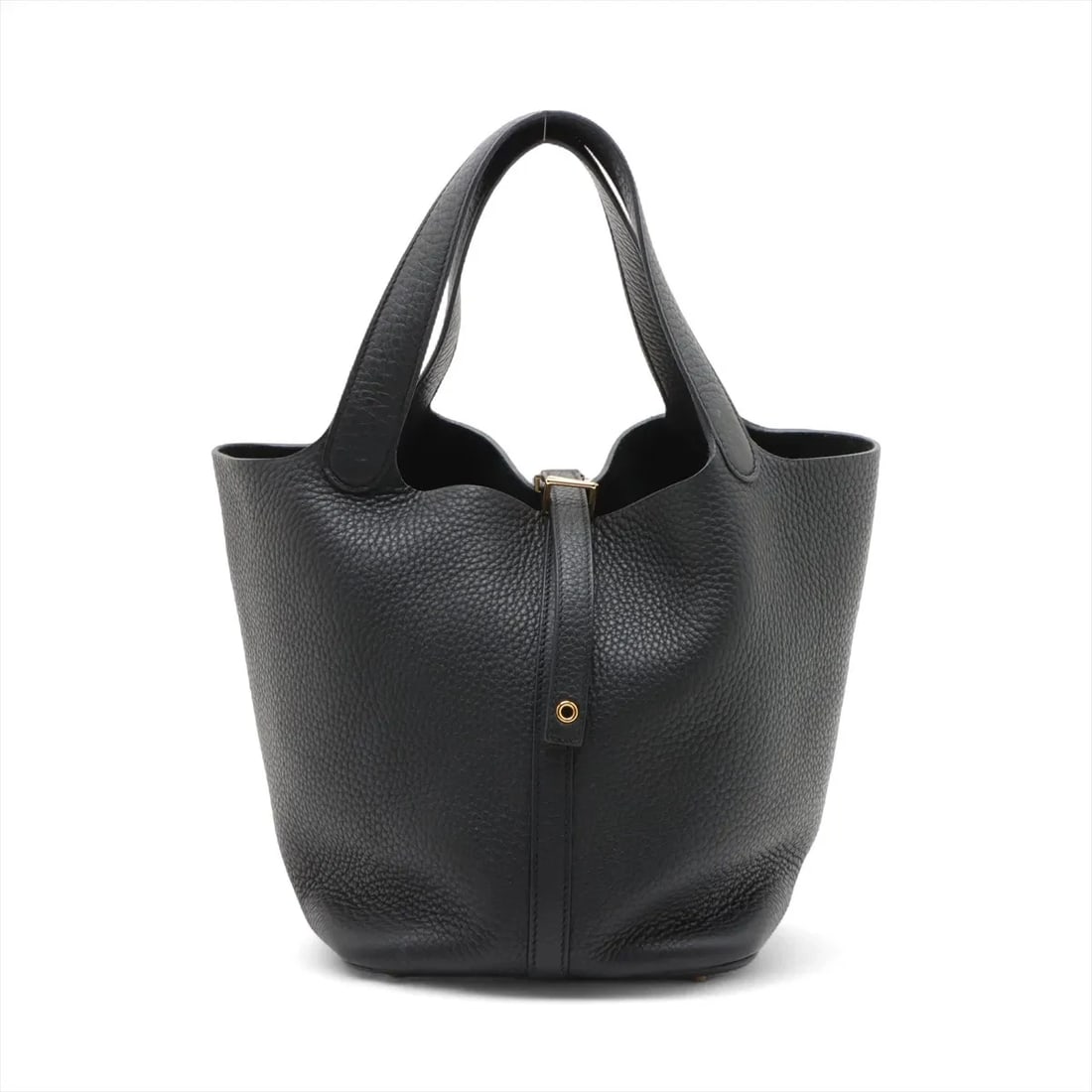 HERMES PICOTIN LOCK 22 MM TAURILLON CLEMENCE BLACK: Hermes Picotin Lock 22 MM Taurillon Clemence Black Brand: Hermès Type: Hand bag Material: Taurillon Clemence Color: Black Size: Height:8.5inch Length:8.7inch Depth:6.7inch Handle height:6.1inch Ac