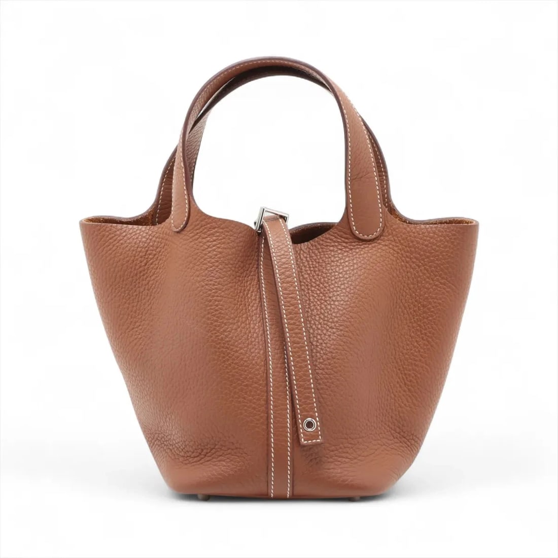 HERMES PICOTIN LOCK 18 PM TAURILLON CLEMENCE: Hermes Picotin Lock 18 PM Taurillon Clemence Brand: Hermès Type: Hand bag Material: Taurillon Clemence Color: Gold Size: Height:7.1inch Length:7.3inch Depth:5.3inch Handle height:4.9inch Accessori