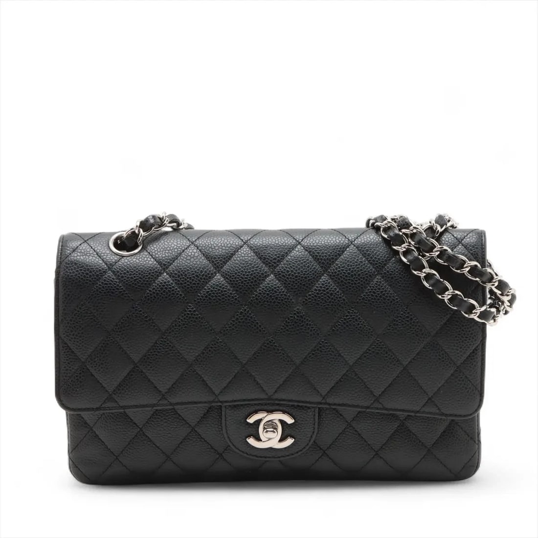 CHANEL MATELASSE 25 GRAINED CALFSKIN DOUBLE FLAP DOUBLE CHAIN BAG (1 of 5)
