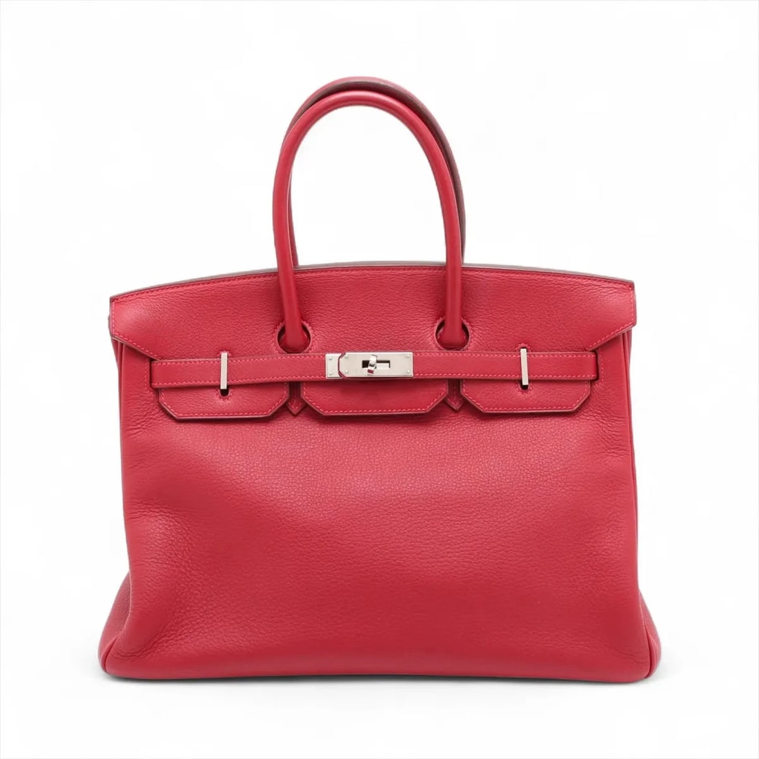 HERMES BIRKIN 35 LE TOURNAY TAURILLON CLEMENCE: Hermes Birkin 35 Le Tournay Taurillon Clemence Brand: Hermès Type: Hand bag Material: Taurillon Clemence Color: Rouge Garance Size: Height:10.4inch Length:13.8inch Depth:7.3inch Handle