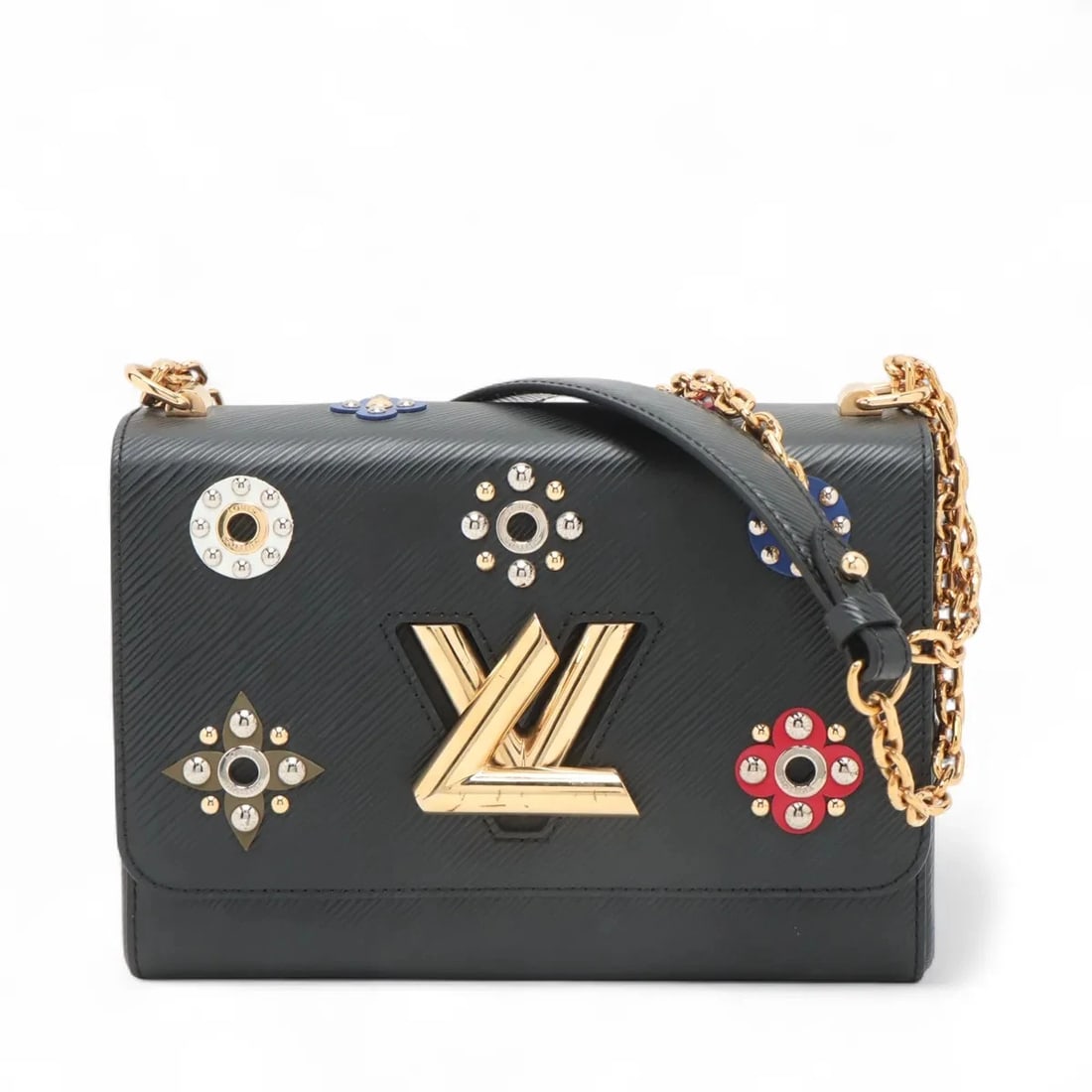 LOUIS VUITTON EPI TWIST MM BLACK: Louis Vuitton Epi Twist MM Black Brand: Louis Vuitton Type: Shoulder bag Material: none Color: Black Size: Height:6.3inchLength:9.1inchDepth:3.7inch Accessories: None Accessories Notice: W