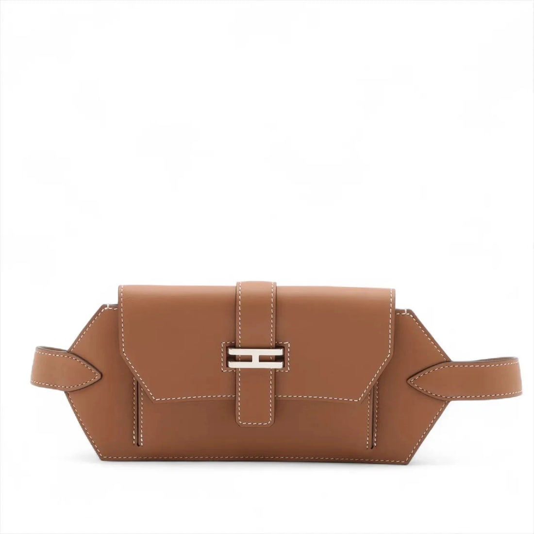 HERMES ELAN POCKET 24 VEAU SWIFT GOLD SILVER: Hermes Elan Pocket 24 Veau Swift Gold Silver Brand: Hermès Type: Waist pouch/Crossbody bag Material: Veau Swift Color: Gold Size: Height:4.5inchLength:9.3inchDepth:0.4inch Accessories: None