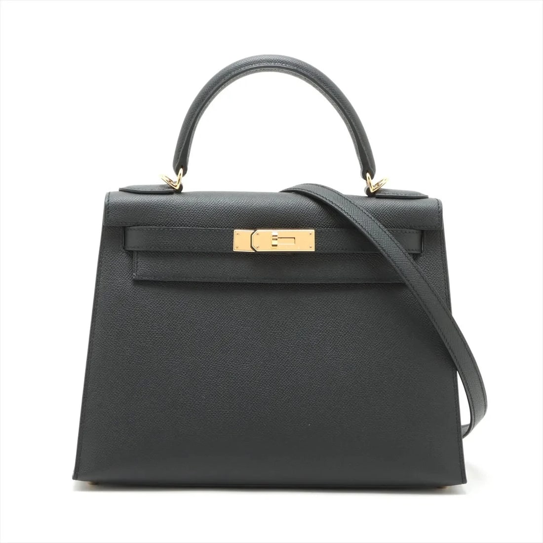 HERMES KELLY 28 SERIE VEAU EPSOM BLACK GOLD (1 of 7)