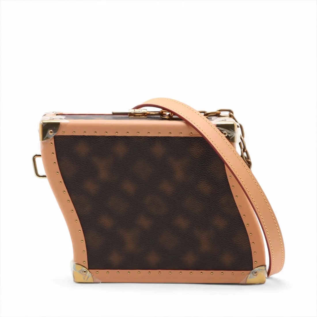 LOUIS VUITTON MONOGRAM MOSAIC CLUTCH BOX WAVY BROWN: Louis Vuitton Monogram Mosaic Clutch box Wavy Brown Brand: Louis Vuitton Type: Shoulder bag Material: none Color: Brown Size: Height:7.1inchLength:8.3inchDepth:3.1inch Accessories: None Ac