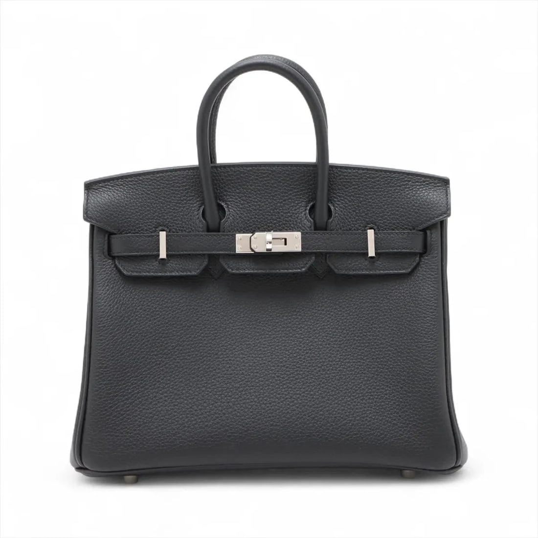 HERMES BIRKIN 25 LE TOURNAY TOGO BLACK SILVER METAL: Hermes Birkin 25 Le Tournay Togo Black Silver Metal Brand: Hermès Type: Hand bag Material: Togo Color: Black Size: Height:7.9inch Length:10.0inch Depth:5.3inch Handle height:2.4inch Accessories: N
