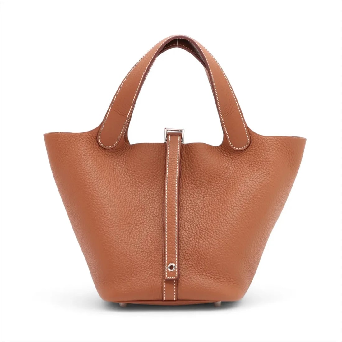 HERMES PICOTIN LOCK 18 PM TAURILLON CLEMENCE GOLD SILVER: Hermes Picotin Lock 18 PM Taurillon Clemence Gold Silver Brand: Hermès Type: Hand bag Material: Taurillon Clemence Color: Gold Size: Height:7.5inch Length:7.3inch Depth:5.3inch Handle height:5.1inch