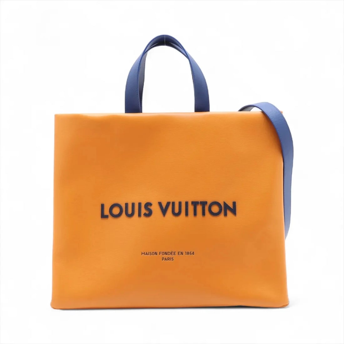 LOUIS VUITTON LV PACKAGING SHOPPER TOTE BAG: Louis Vuitton LV packaging Shopper Tote Bag Brand: Louis Vuitton Type: Tote bag Material: none Color: Orange Size: Height:12.6inchLength:15.9inchDepth:5.9inch Accessories: None Accessories