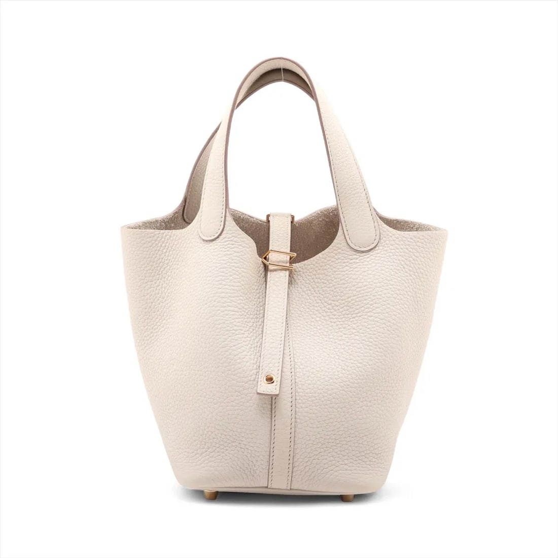 HERMES PICOTIN LOCK 18 PM TAURILLON CLEMENCE BETON GOLD: Hermes Picotin Lock 18 PM Taurillon Clemence Beton Gold Brand: Hermès Type: Hand bag Material: Taurillon Clemence Color: Beton Size: Height:7.5inchLength:7.3inchDepth:5.3inch Accessories: None
