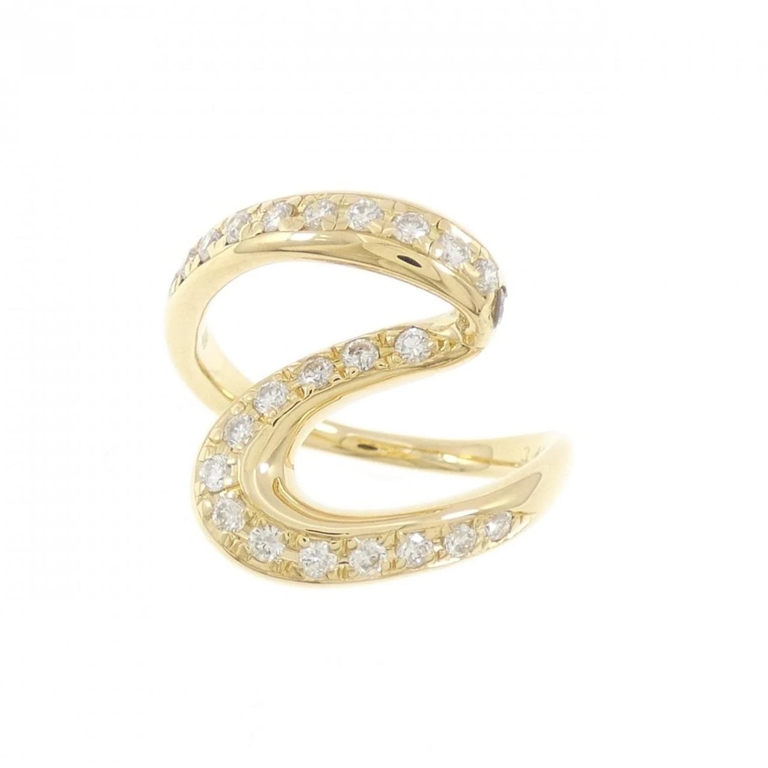 K18YG DIAMOND RING - 2