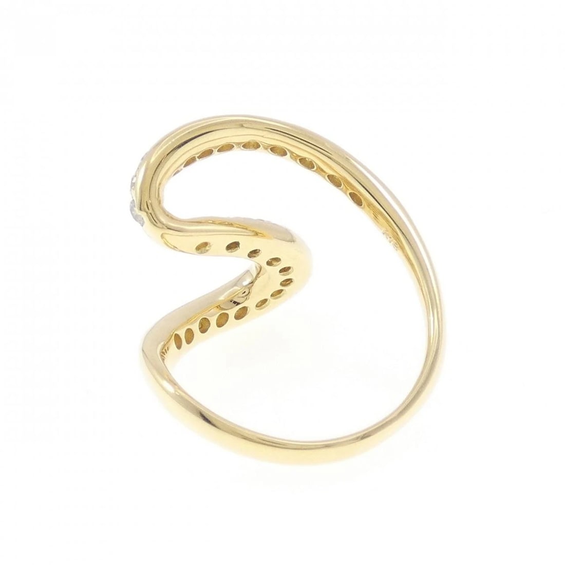 K18YG DIAMOND RING - 3