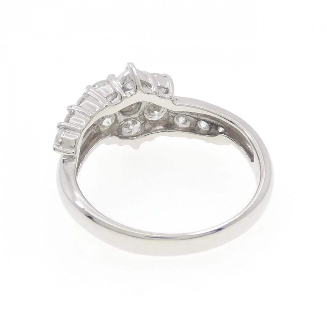 PT900 FLOWER DIAMOND RING - 2
