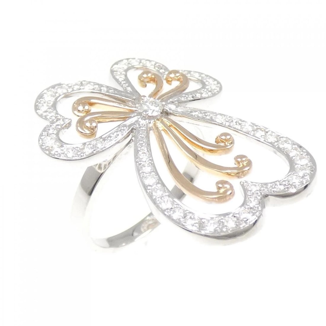 18KWG/18KPG DIAMOND RING: 18KWG/18KPG Diamond Ring Brand: Unbranded Type: Diamond Ring Material: 18KWG/18KPG, Main Stone/Creation Natural Color: WG,PG Size: US6 1/4 Accessories: None Accessories Notice: When purchasing