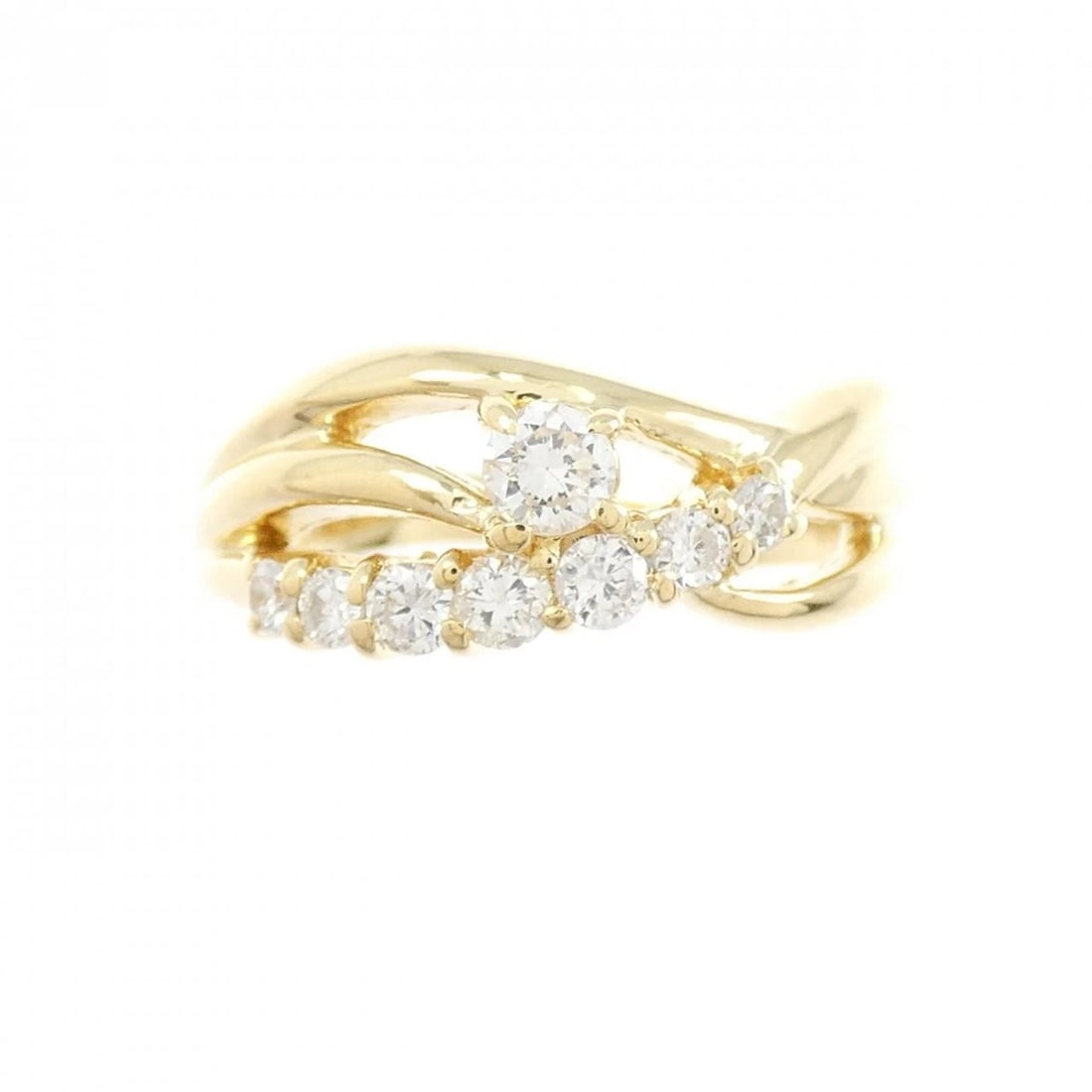 K18YG DIAMOND RING - 2