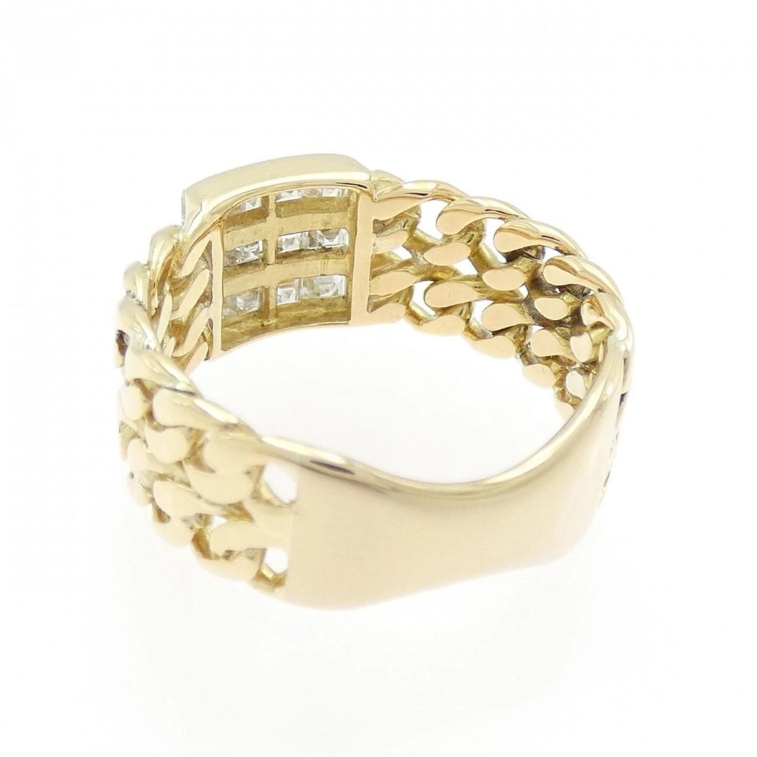 K18YG DIAMOND RING - 2