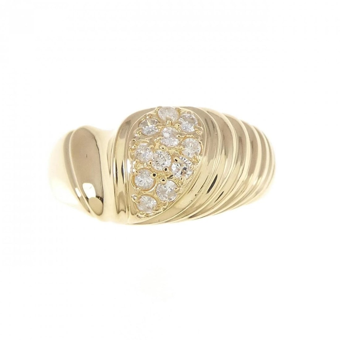 K18YG DIAMOND RING - 2