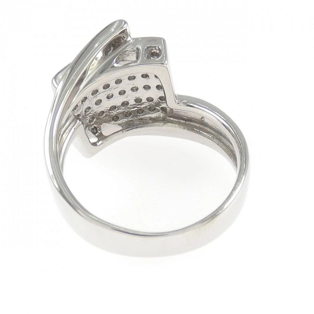 K18WG DIAMOND RING - 3