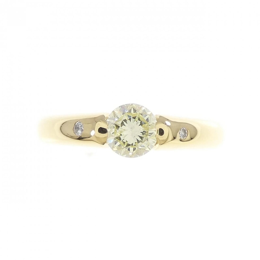K18YG DIAMOND RING - 2