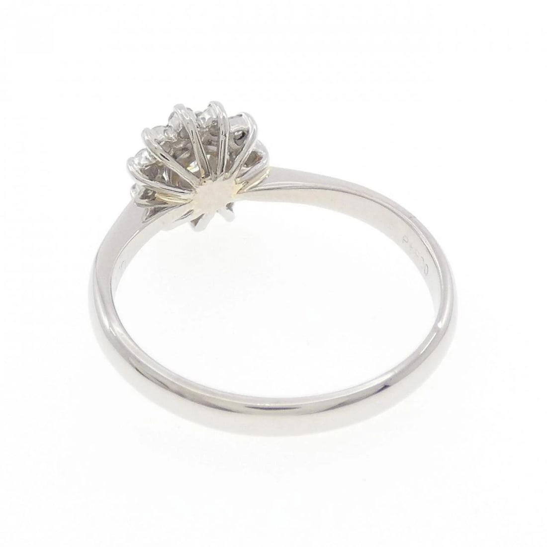 PT900 FLOWER DIAMOND RING - 3