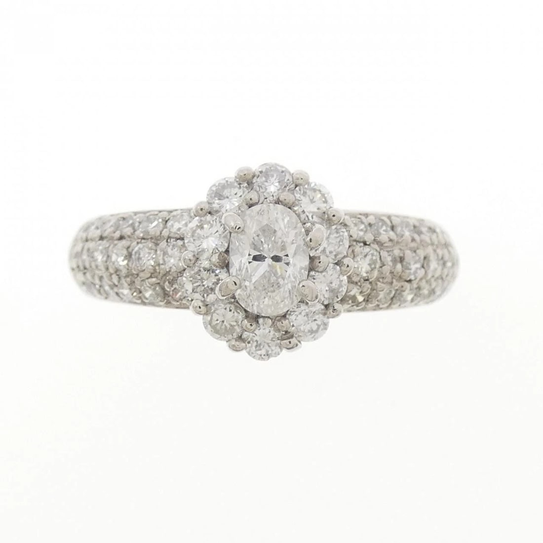 PT900 PAVE DIAMOND RING - 2