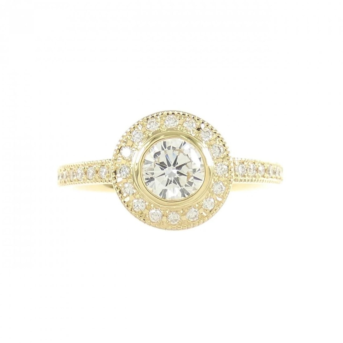 K18YG DIAMOND RING - 2