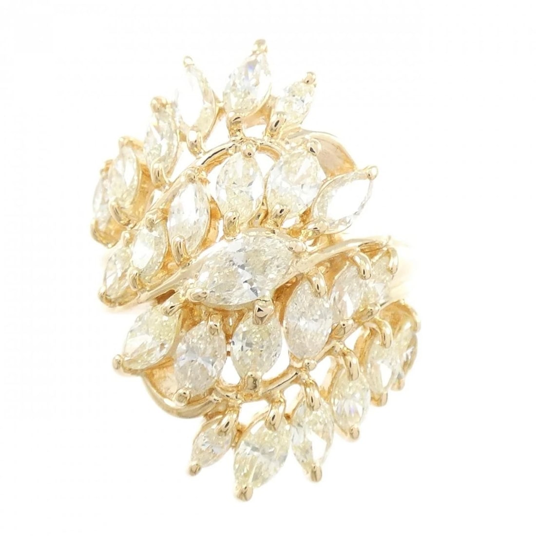 K18YG DIAMOND RING - 2