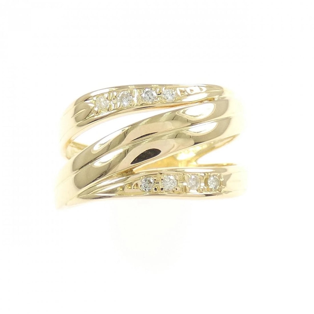 K18YG DIAMOND RING - 2