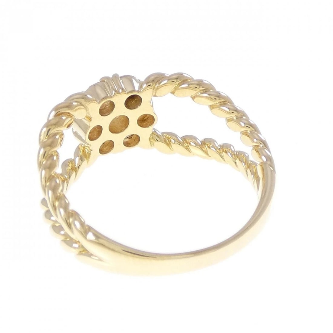 K18YG DIAMOND RING - 2